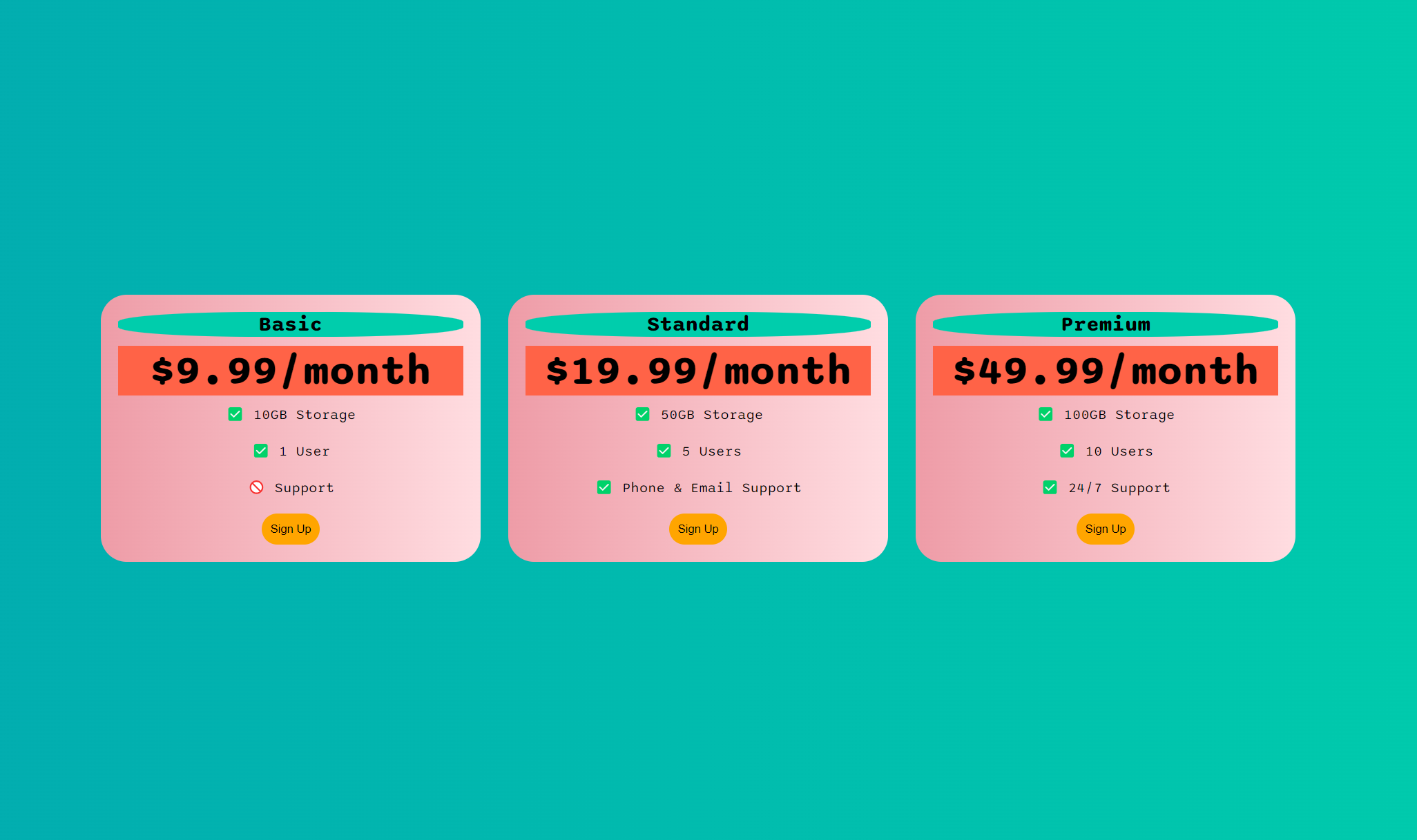 pricing Flexbox-Pricing-Table